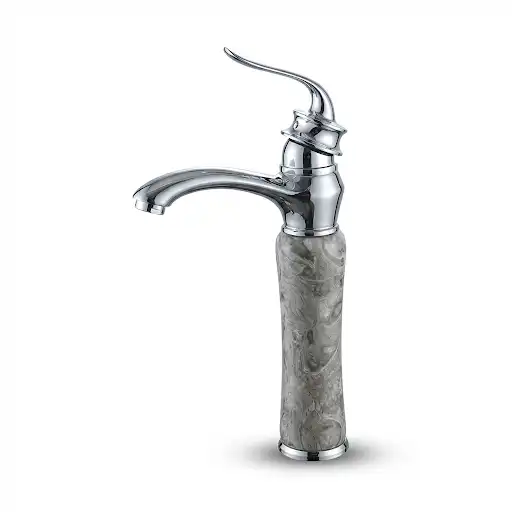 خلاط رخامي نحاس فضي