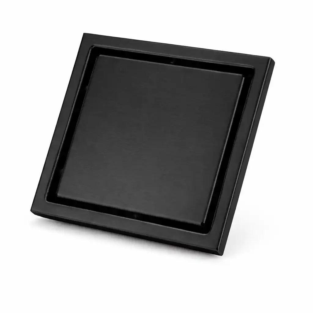 غطاء بلاعة استلس 15*15 اسود